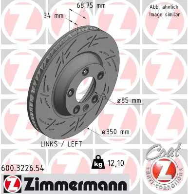 Brzdový kotouč ZIMMERMANN 600.3226.54