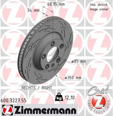 Brzdový kotouč ZIMMERMANN 600.3227.55