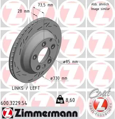 Brzdový kotouč ZIMMERMANN 600.3229.54