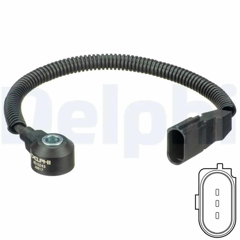 Snímač klepání motoru se svazkem el. instalace DELPHI AS10243