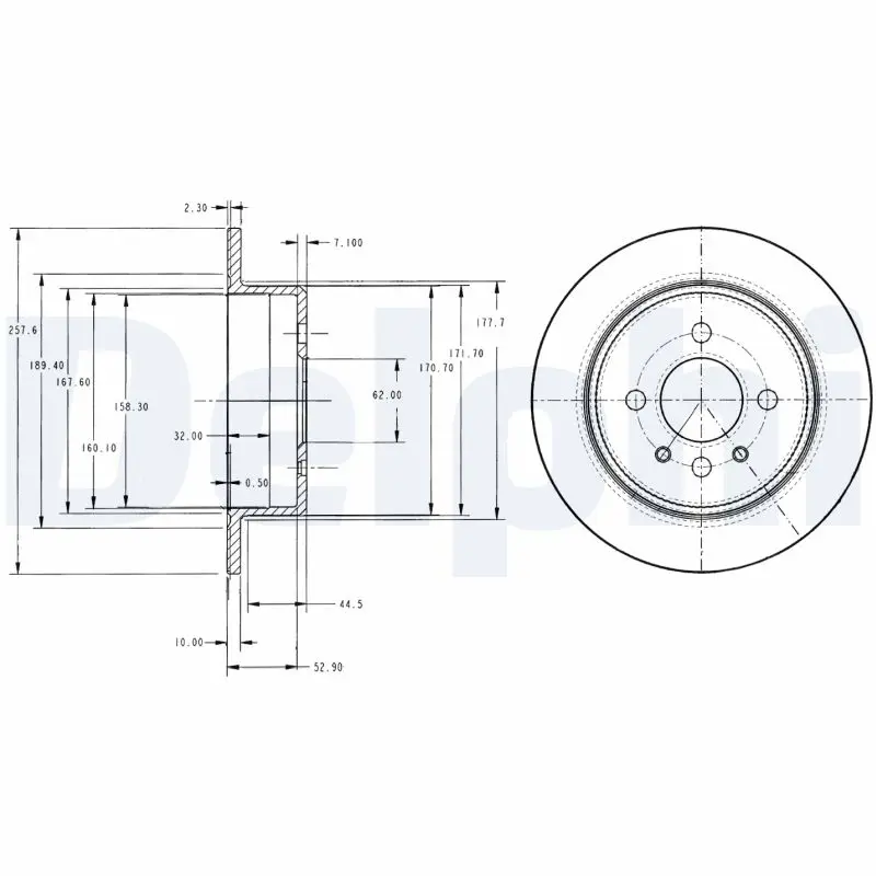 Brzdový kotouč DELPHI BG2202