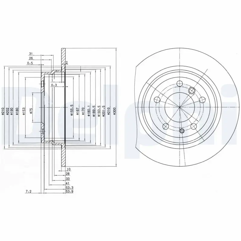 Brzdový kotouč DELPHI BG2431