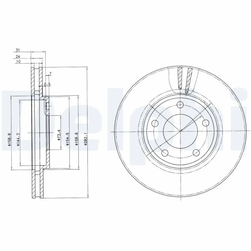 Brzdový kotouč DELPHI BG3383