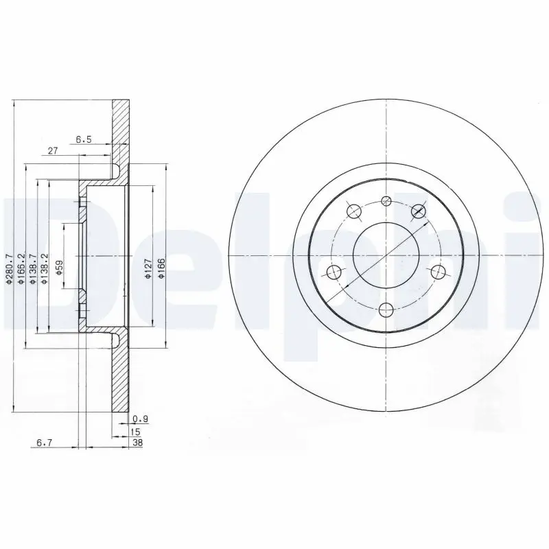 DELPHI Brzdový kotouč BG3420