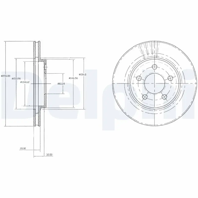Brzdový kotouč DELPHI BG3594