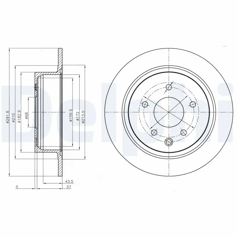 Brzdový kotouč DELPHI BG4108C
