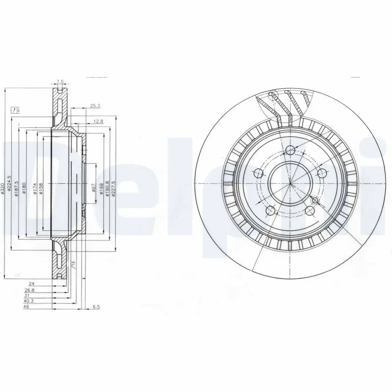 Brzdový kotouč DELPHI BG4144
