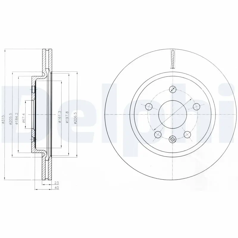 Brzdový kotouč DELPHI BG4190