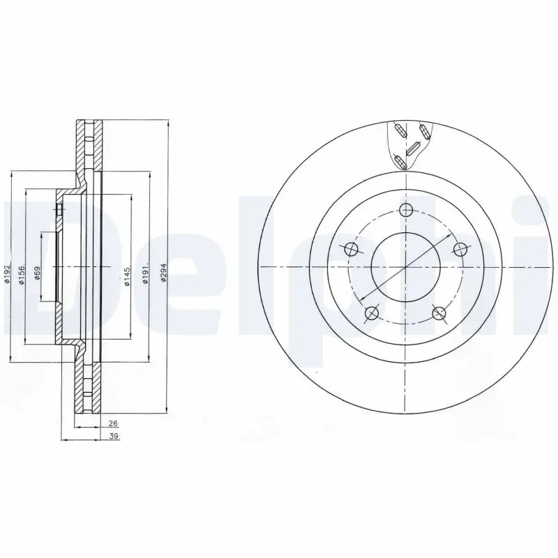 Brzdový kotouč DELPHI BG4246