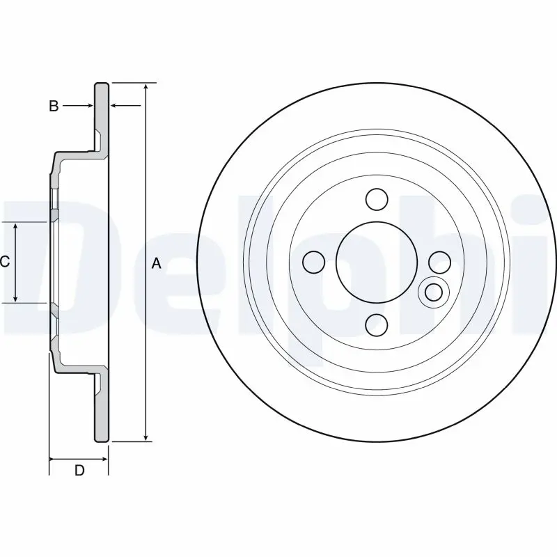 Brzdový kotouč DELPHI BG4560C