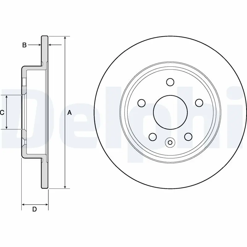DELPHI Brzdový kotouč BG4761C