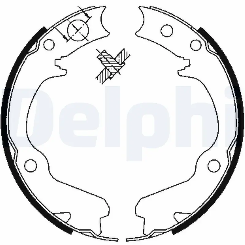 Sada brzdových čelistí DELPHI LS1899