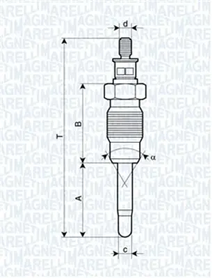 Žhavicí svíčka MAGNETI MARELLI 062900016304