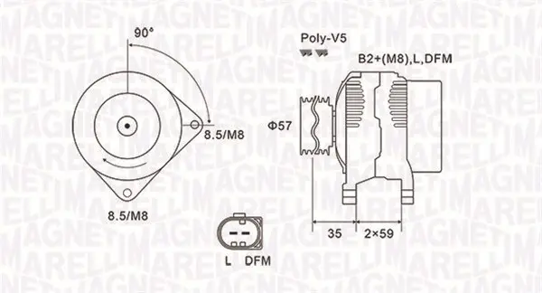 generátor MAGNETI MARELLI MQA1675