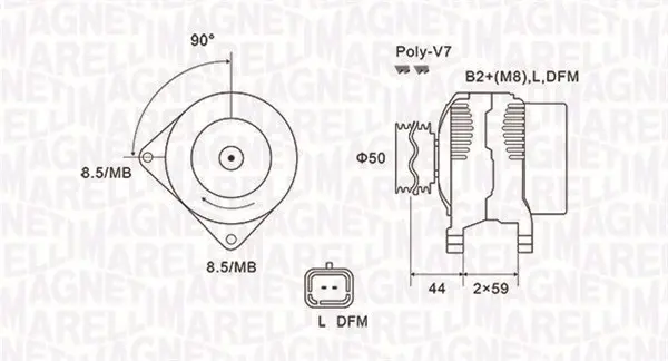 generátor MAGNETI MARELLI 063731827010