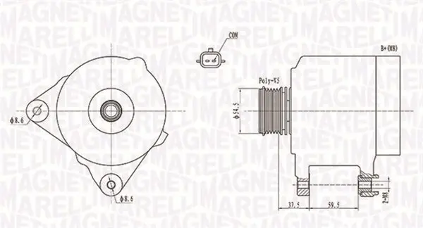generátor MAGNETI MARELLI 063731860010