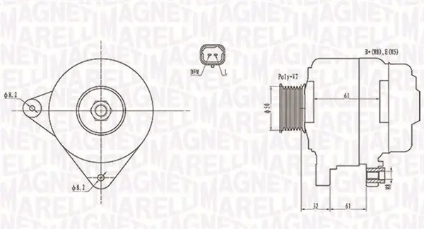 generátor MAGNETI MARELLI 063731959010