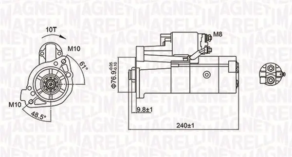 Startér MAGNETI MARELLI MQS1221