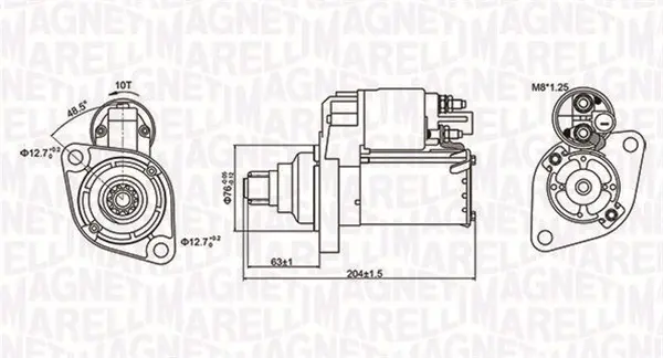 Startér MAGNETI MARELLI 063721347010