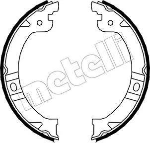 Sada brzdových čelistí, parkovací brzda METELLI 53-0027