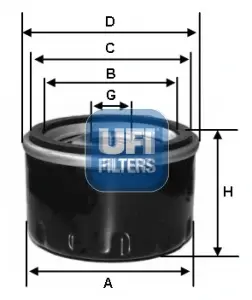 Olejový filtr UFI 23.279.00