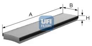 Filtr, vzduch v interiéru UFI 53.016.00