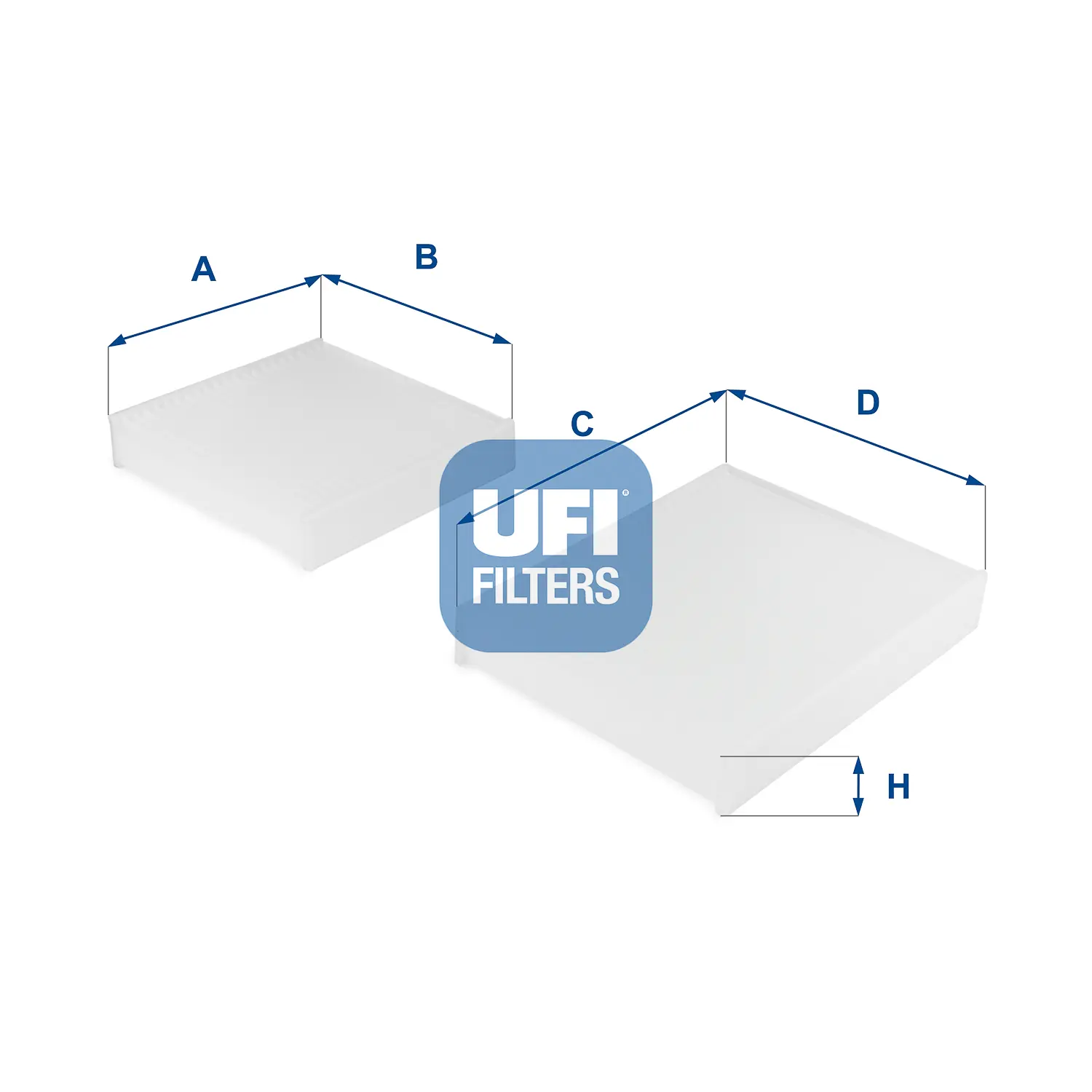 Filtr, vzduch v interiéru UFI 53.143.00