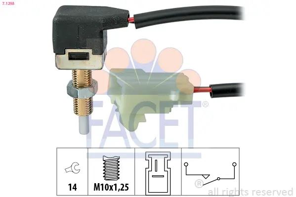 FACET Spínač, ovládání spojky (řízení motoru) 71298
