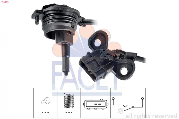 Spínač, světlo zpátečky FACET 7.6195