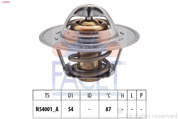 Termostat, chladivo FACET 7.8268S