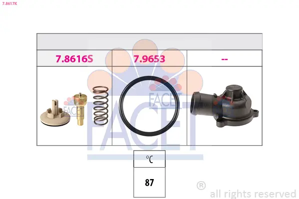 Termostat, chladivo FACET 7.8617K