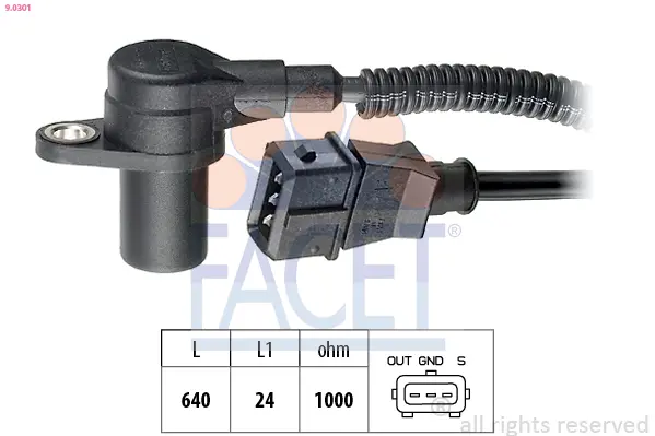Generátor impulsů, klikový hřídel FACET 9.0301