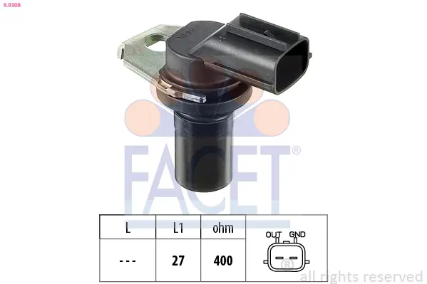 FACET Senzor otáček, automatická převodovka 90308