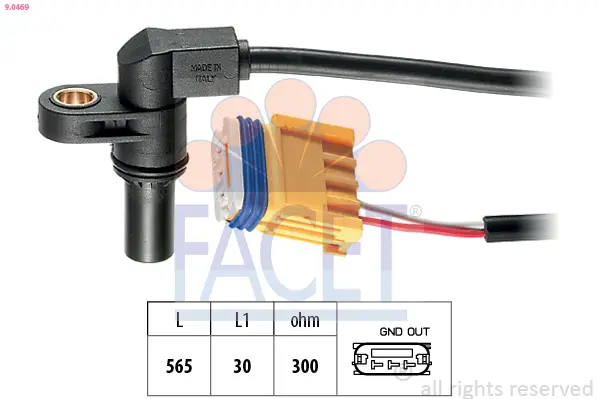 Senzor otáček, automatická převodovka FACET 9.0469