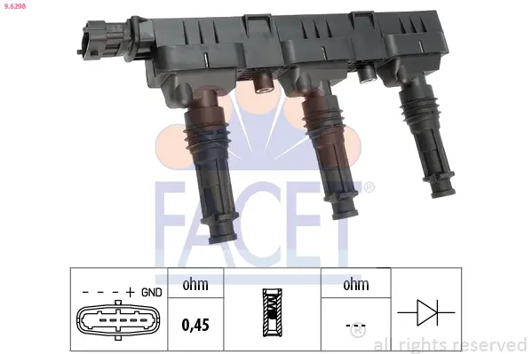 Zapalovací cívka FACET 9.6298