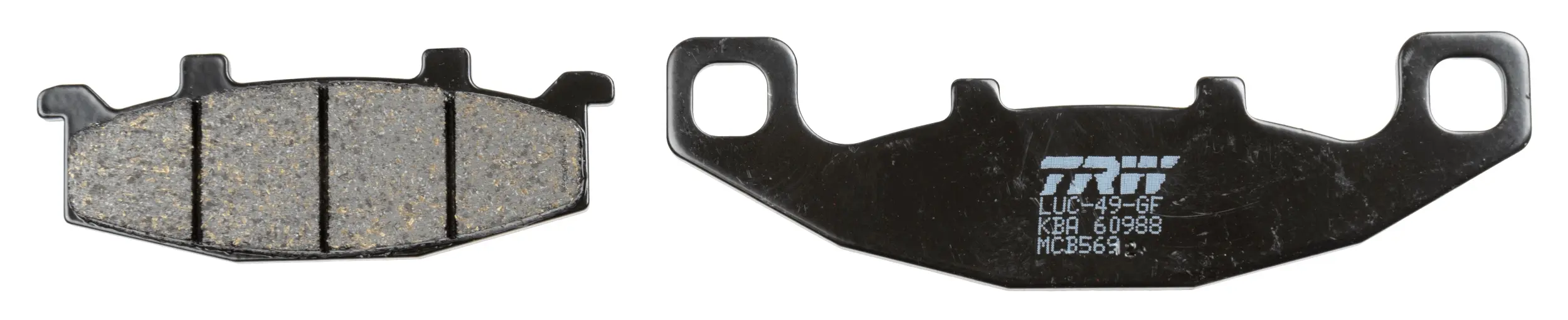 TRW ZF brzdové destičky KH129 organické KAWASAKI ZL 600 95-97, ZZR 600 / 1100 90-92, ZR 750 91-99, GPZ 900 90-94, GTR 1000 94-01, ZR 1100 92-95, ZX 11