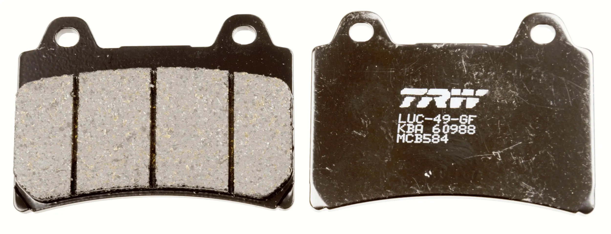 TRW ZF brzdové destičky KH123 organické YAMAHA FZR 750/1000 GENESIS 86-88, TRX 850 96-99, FJ 1200 91-95, XJR 1200 96-98, XVZ 1300 ROYAL STAR 96-01,