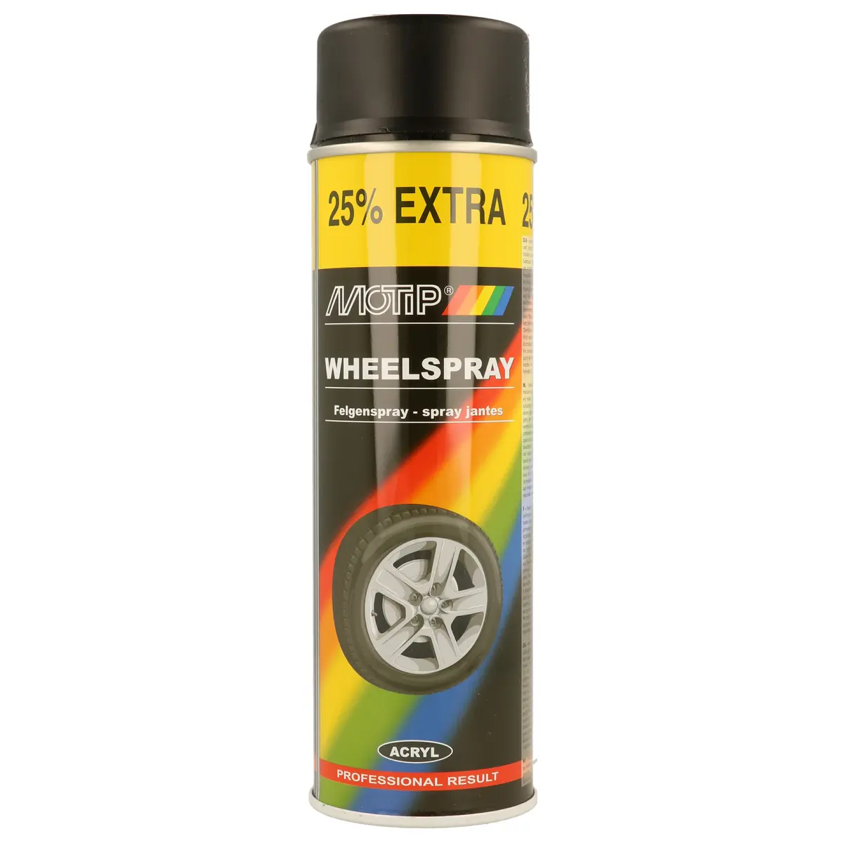 MOTIP Barva na disky Černá matná 500ml  04019