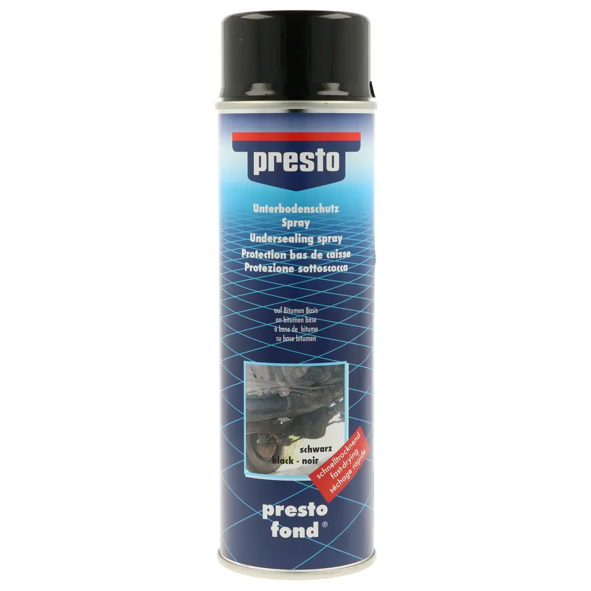 Ochrana podvozku a karoserie (Bitumen) Presto, 500 ml sprej