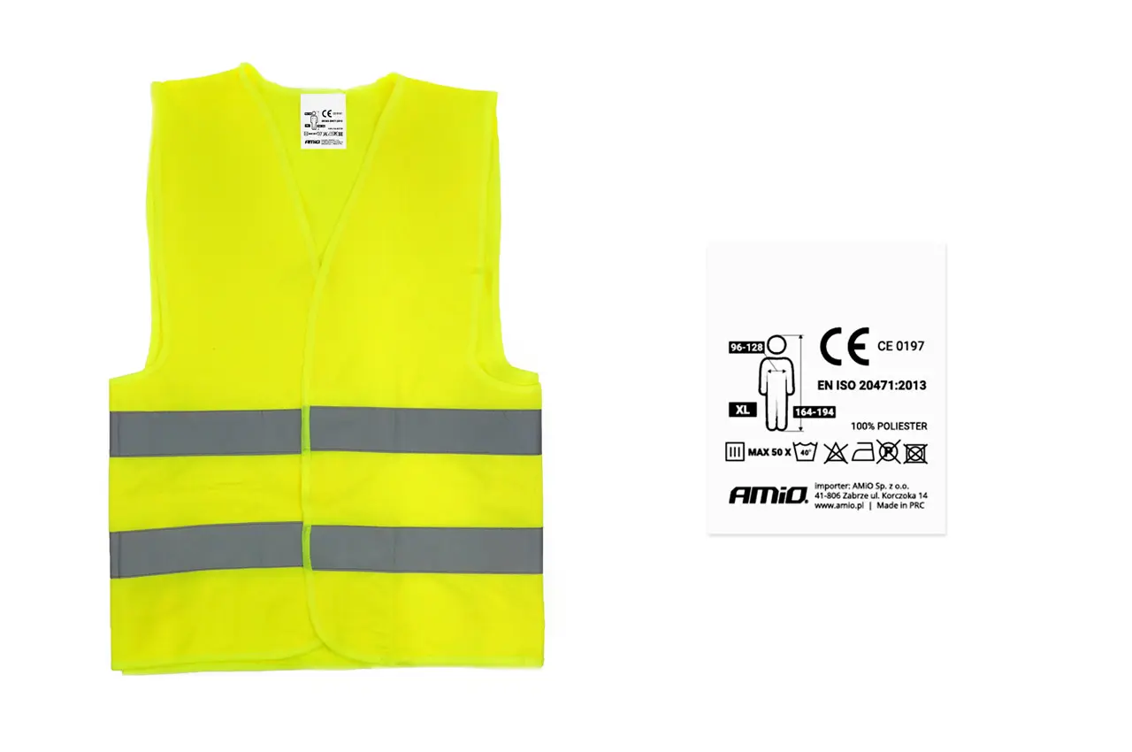 Výstražná vesta žlutá SV-01 s certifikátem