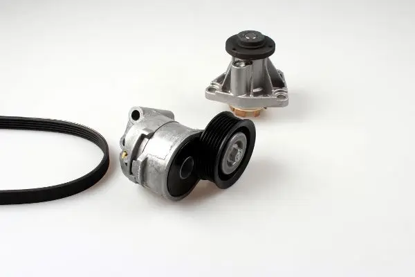 Vodní pumpa + klínový žebrový řemen HEPU PK03200