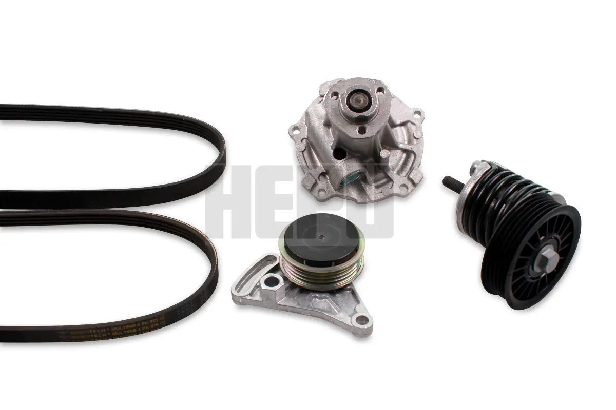 Vodní pumpa + klínový žebrový řemen HEPU PK05423