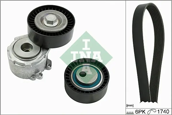 Sada žebrovaných klínových řemenů Schaeffler INA 529 0017 10