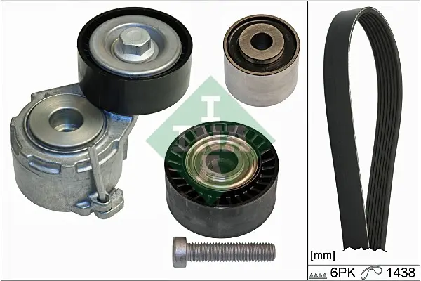 Sada žebrovaných klínových řemenů Schaeffler INA 529 0107 10