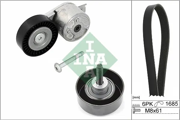 Sada žebrovaných klínových řemenů Schaeffler INA 529 0218 10