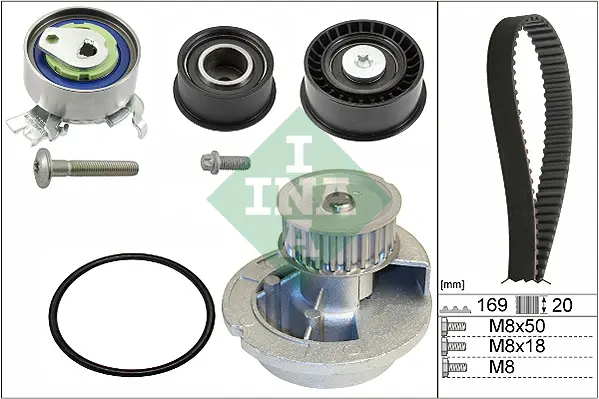 Vodní pumpa + sada ozubeného řemene Schaeffler INA 530 0078 31
