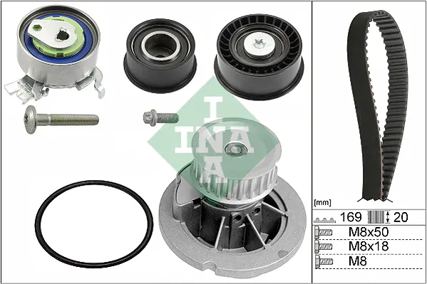 Vodní pumpa + sada ozubeného řemene Schaeffler INA 530 0078 32