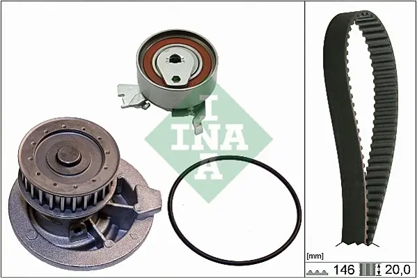 Vodní pumpa + sada ozubeného řemene Schaeffler INA 530 0147 30