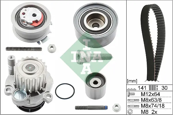 Vodní pumpa + sada ozubeného řemene Schaeffler INA 530 0463 30