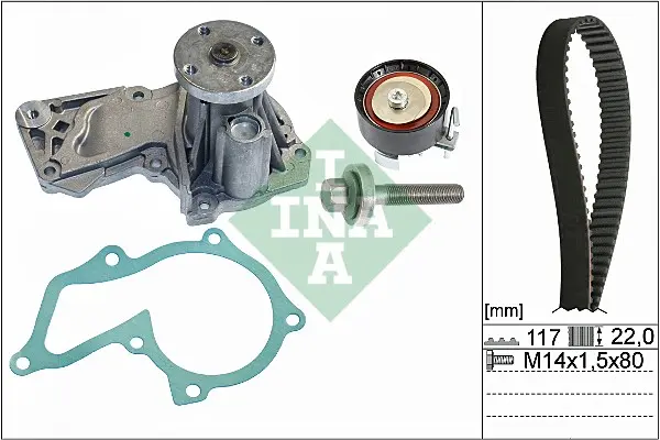 Vodní pumpa + sada ozubeného řemene Schaeffler INA 530 0605 30
